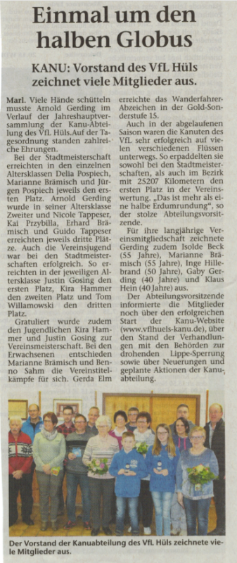 Kanuabteilung des VfL Hüls e.V. – Kanuverein aus Marl