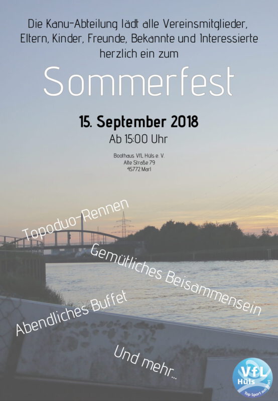 Kanuabteilung des VfL Hüls e.V. – Kanuverein aus Marl